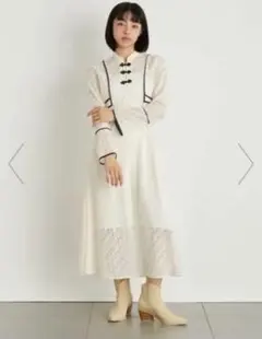 LILY BROWN レースチャイナワンピース