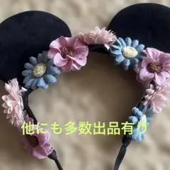 ミニー　花のヘアバンドカチューシャ（他に多数出品有）