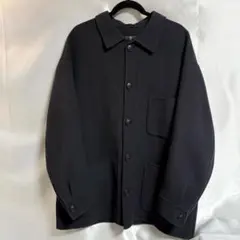 【極美品】ユニクロ +J ウールブレンドオーバーサイズシャツジャケット XL
