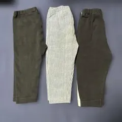 ユニクロレギンスパンツ 3点セット80cm