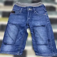 EDWIN デニムブルー ハーフパンツ 130
