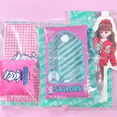 リカちゃんくじ セーラーズ ミニクリアポーチ ダイカットキーチェーン クッション