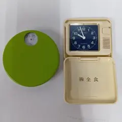 【動作未確認】SEIKO 置き時計 & エンペックス 温度計 2点セット 全食