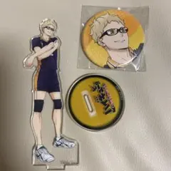 ハイキュー 月島蛍 ゴミ捨て場の決戦 アクリルスタンド 缶バッジ