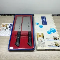 【未使用】中華料理人 りんくんび　中華包丁2本セットのサムネイル