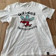 adidas スケートボード Tシャツ ホワイト MEKA.