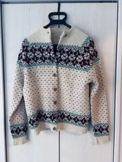 vintage 80s ニットカーディガン