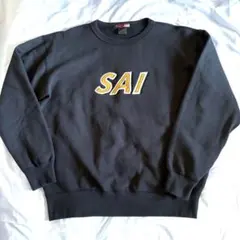 美品　ACIDMAN SAI2022カレッジ刺繍スウェット/黒