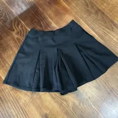 UNIQLO KIDS プリーツキュロット ブラック 160のサムネイル