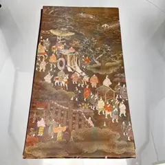 らんま 井波彫刻 銘「寿山」落款 欄間 逸品 2枚セット 送料込み