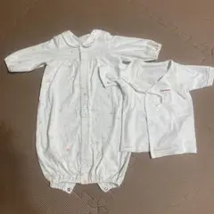 MIKIHOUSE　ツーウェイオール 襟付き星柄 短肌着 2点セット