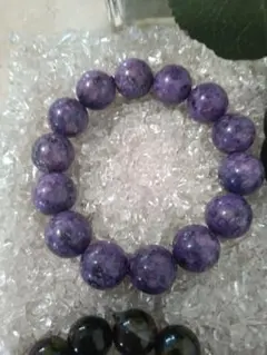 ティファニーストーンの天然石ビーズブレスレット 約8.5cm