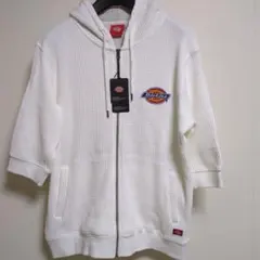 Dickies ワッフル7分袖ジップパーカー