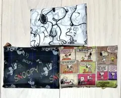 新品　スヌーピー　SNOOPY 折りたたみ　大容量　エコバッグ　3個セット