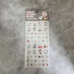 新品 スヌーピー ドロップブロックシール タイルみたいなシール ホワイト