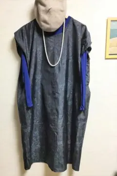 専用出品　着物リメイク　7段ティアードワンピース　大島紬 SOLD 着物リメイク ワンピース 大島紬 ワンピース さらあお 通販