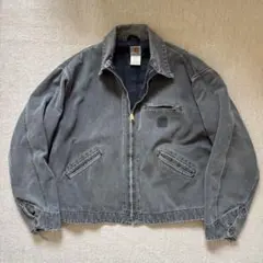 2000年USA製造Carhartt デトロイトジャケットフェードグレー - メルカリ