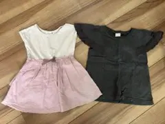petit main & branshes 半袖トップス 2枚セット 100