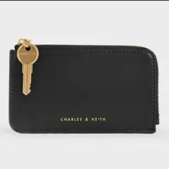 CHARLES & KEITH ジップアラウンドミニウォレットケース　バイカラー