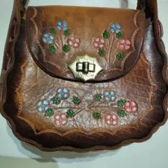 70s 80s 90s カービング ショルダーバッグ エスニック vintage - メルカリ