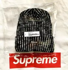 Supreme Rainbow Loose Gauge Beanie Black
