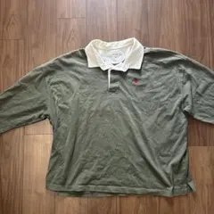 U.S. POLO ASSN. オリーブグリーン 長袖ポロシャツ