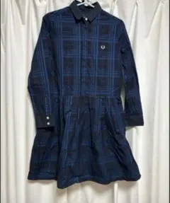 FRED PERRY チェック柄 シャツワンピース