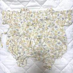 双子　2枚　tete a tete 花柄甚平