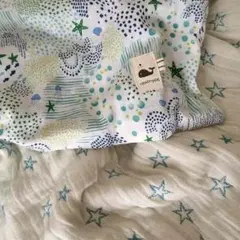 一児ママ様専用♡8重ガーゼケット♡少し変わってるマリン柄7050円