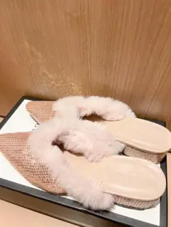 【美品】furfur ファーミュール サンダル ミュールのサムネイル