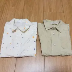 H&M ワークシャツ2枚セット　90〜100サイズ