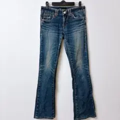 SOMETHING エドウィン フレアデニム ローウエスト 28 日本製