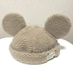 東京ディズニーリゾート ミッキー耳付き帽子　モコモコ