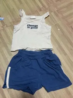 タンクトップとショートパンツセット