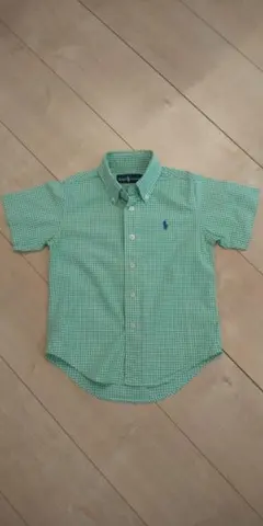 RALPH LAUREN ラルフローレン 半袖ボタンダウンシャツ 100cm