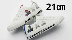 【新品未使用】ZARA スーパーマリオ　キッズスニーカー ホワイト　21㎝のサムネイル
