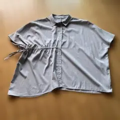 earth 半袖シャツ アイスグレー ウエストドローストリング