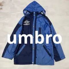 90sビンテージ　UMBRO ビッグロゴ刺繍　ナイロン　中綿ジャケット