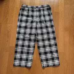 UNIQLOチェック柄アンクルパンツ股下62