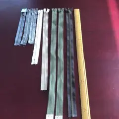 ナイロン製ファスナー8本セット　YKK