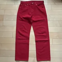 Levi’s『501』 90’s~ USA製 W33L34 赤カラーパンツ
