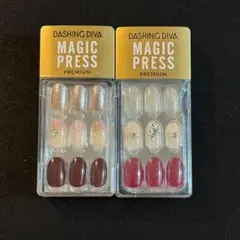 【早い者勝ち】ダッシングディバ　マジックプレス　ネイルチップ 2個セット
