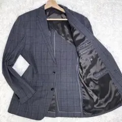 スーツセレクト チェック 4S テーラードジャケット AB7
