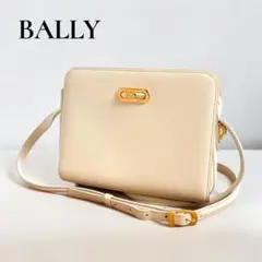 BALLY オールド バリー レザー ショルダーバッグ 白 ゴールド金具のサムネイル