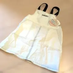 新品　ワンピース　110センチ　ベージュ系