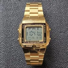 CASIO DATA BANK DB-380 ゴールド デジタル腕時計のサムネイル