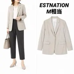 【即日発送】ESTNATIONガルゼテーラードジャケット　M相当のサムネイル