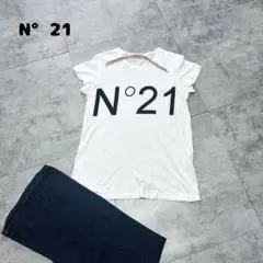 N°21 イタリア製　ヌメロヴェントゥーノ ロゴTシャツ ホワイトのサムネイル