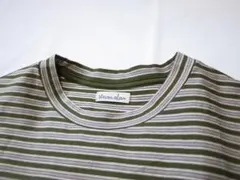 PORTANCE ボーダー Tシャツ olive 半袖(M～L相当) - メルカリ