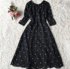 グレースコンチネンタル ロングワンピース レース 星刺繍 戸田恵梨香 36